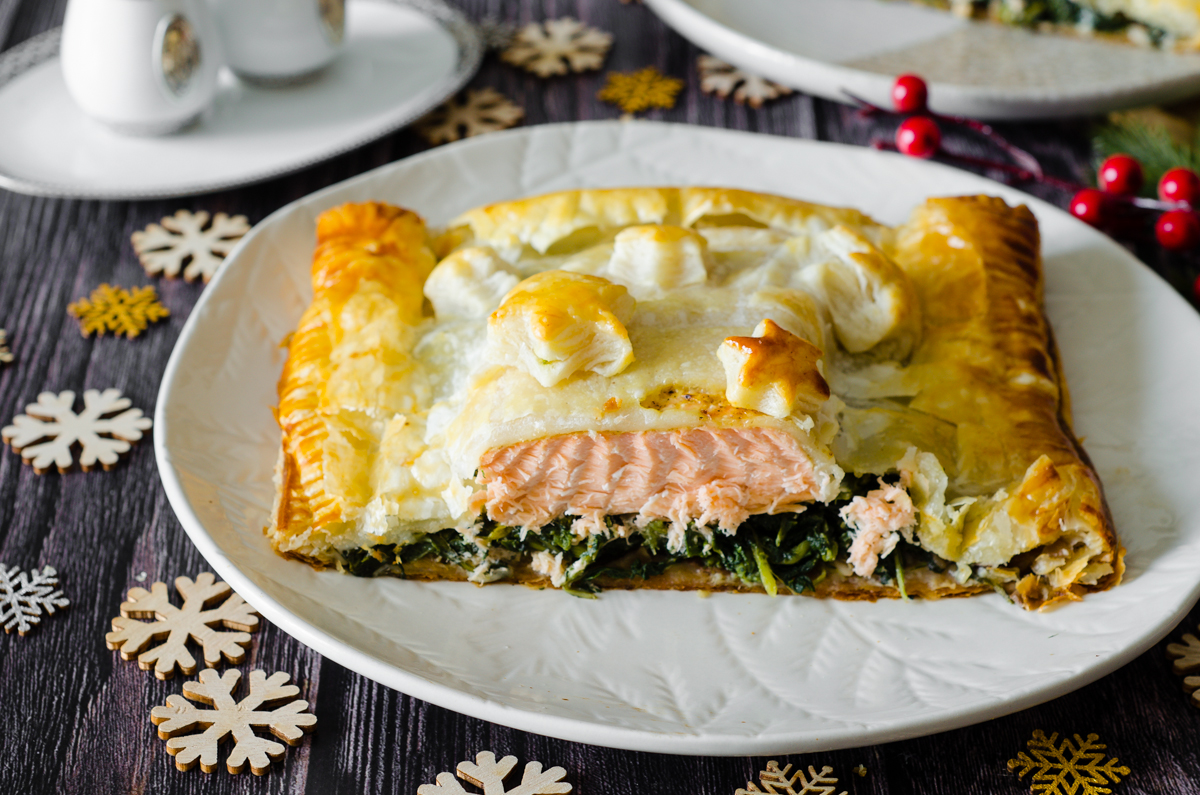 Filet de saumon en croûte de Wellington (saumon en croûte)