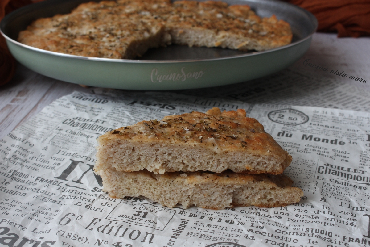 Focaccia au yaourt sans gluten