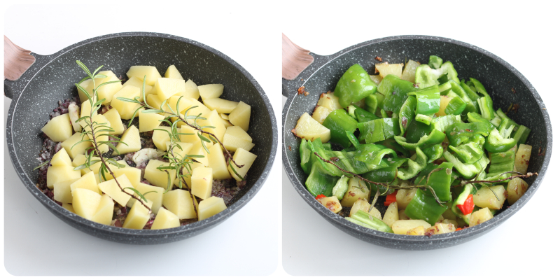 friggitelli et pommes de terre