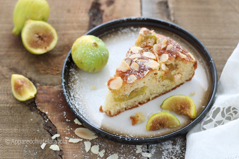 dessert avec figues vertes