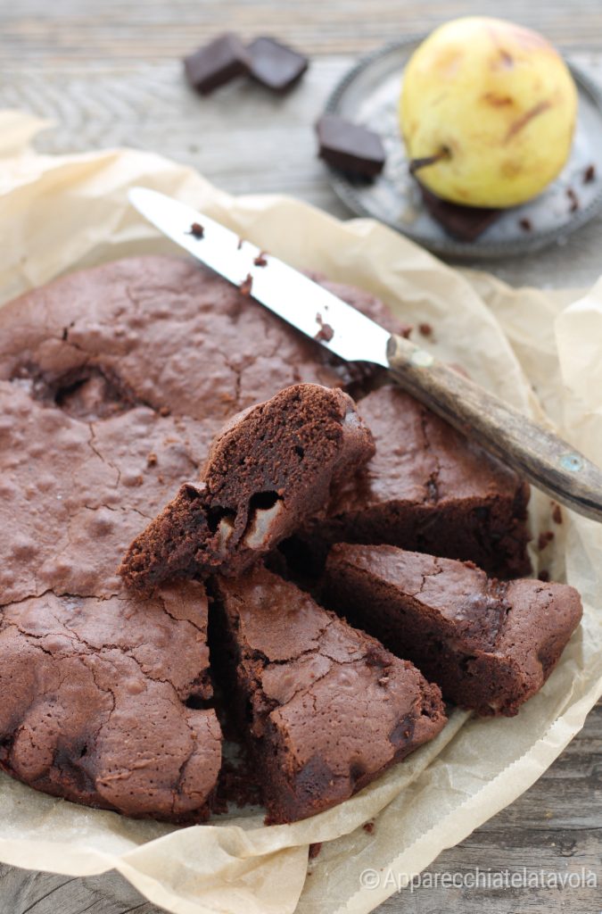 gâteau tenerina au chocolat et poires