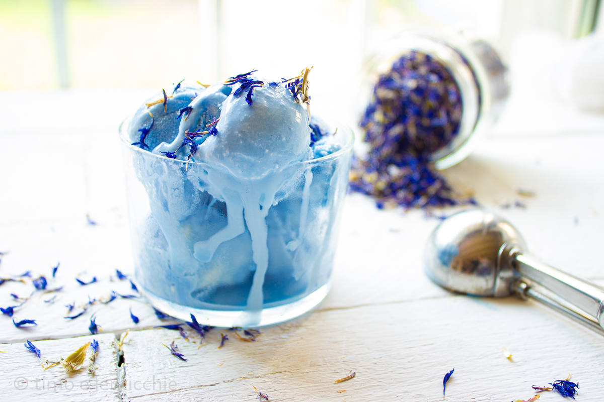 Glace nana cream bleu bleuet