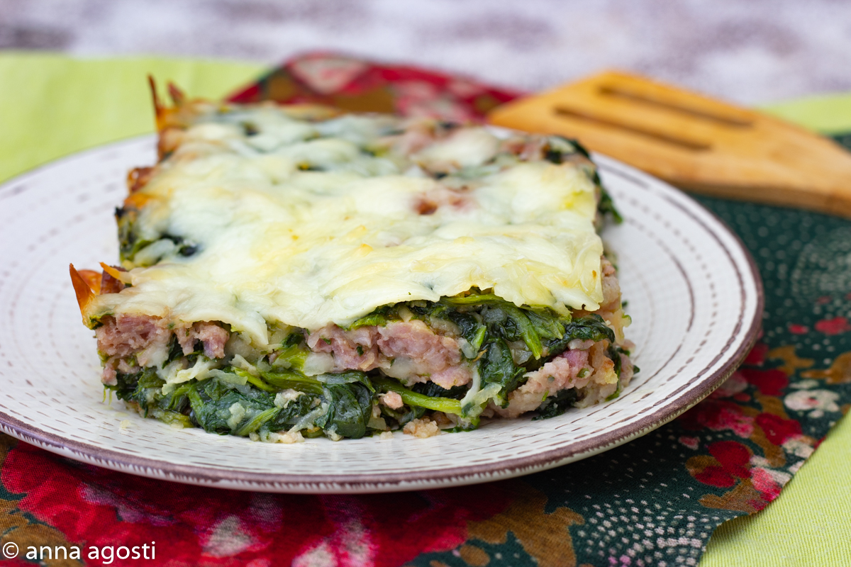 Gratin de chicorée et saucisses