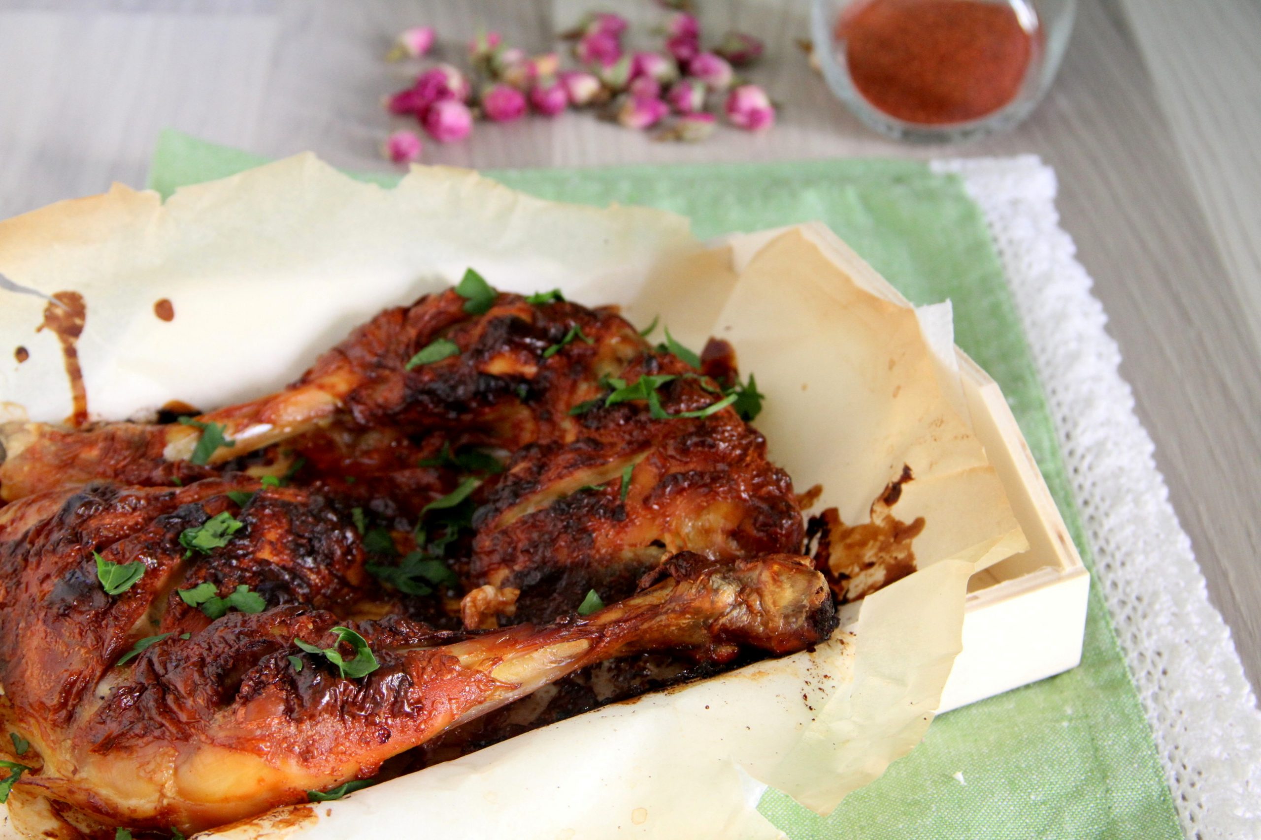 Cuisses de poulet avec sauce Tandoori