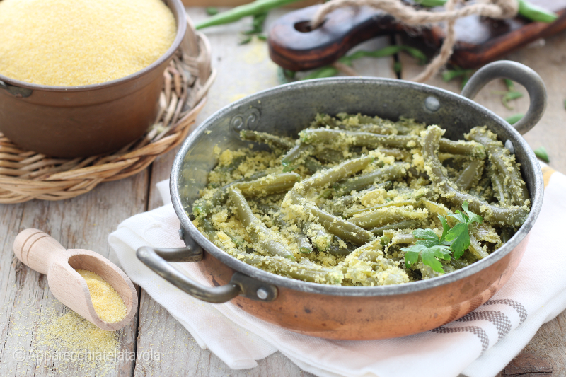 haricots verts à la poêle