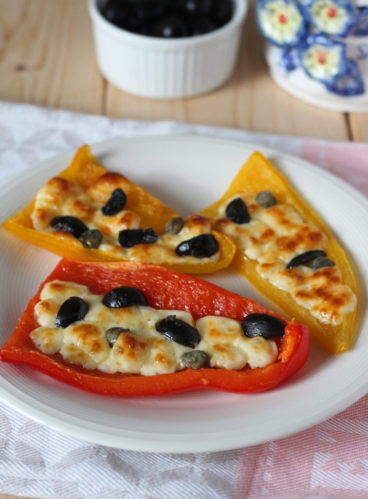 poivrons au four avec primo sale olives et câpres