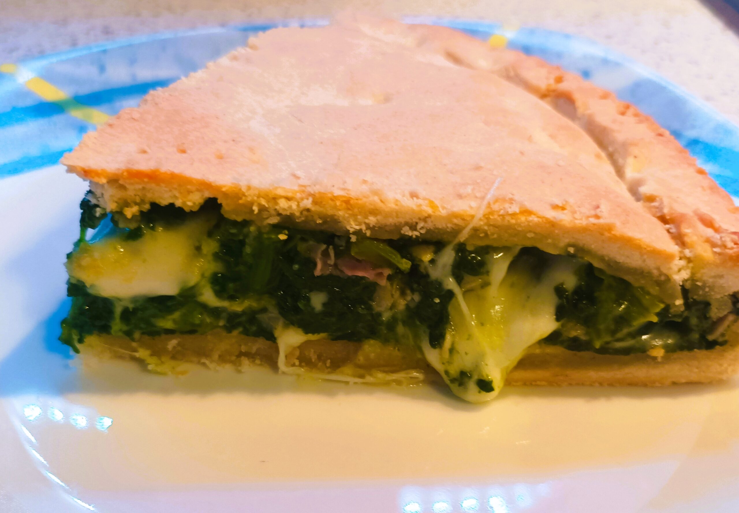 Pizza farcie avec pâte brisée