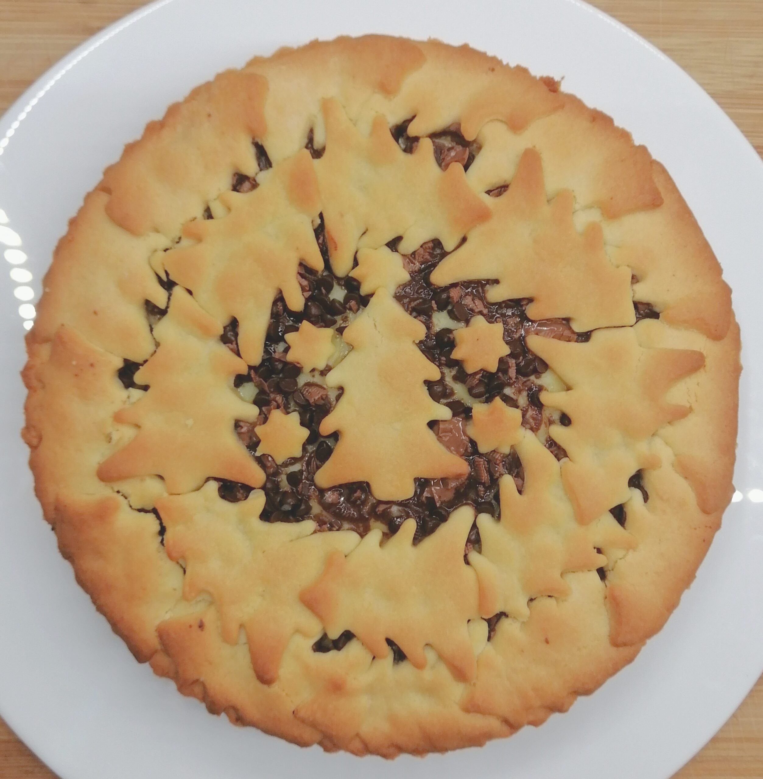 Tarte de Noël avec crème pâtissière