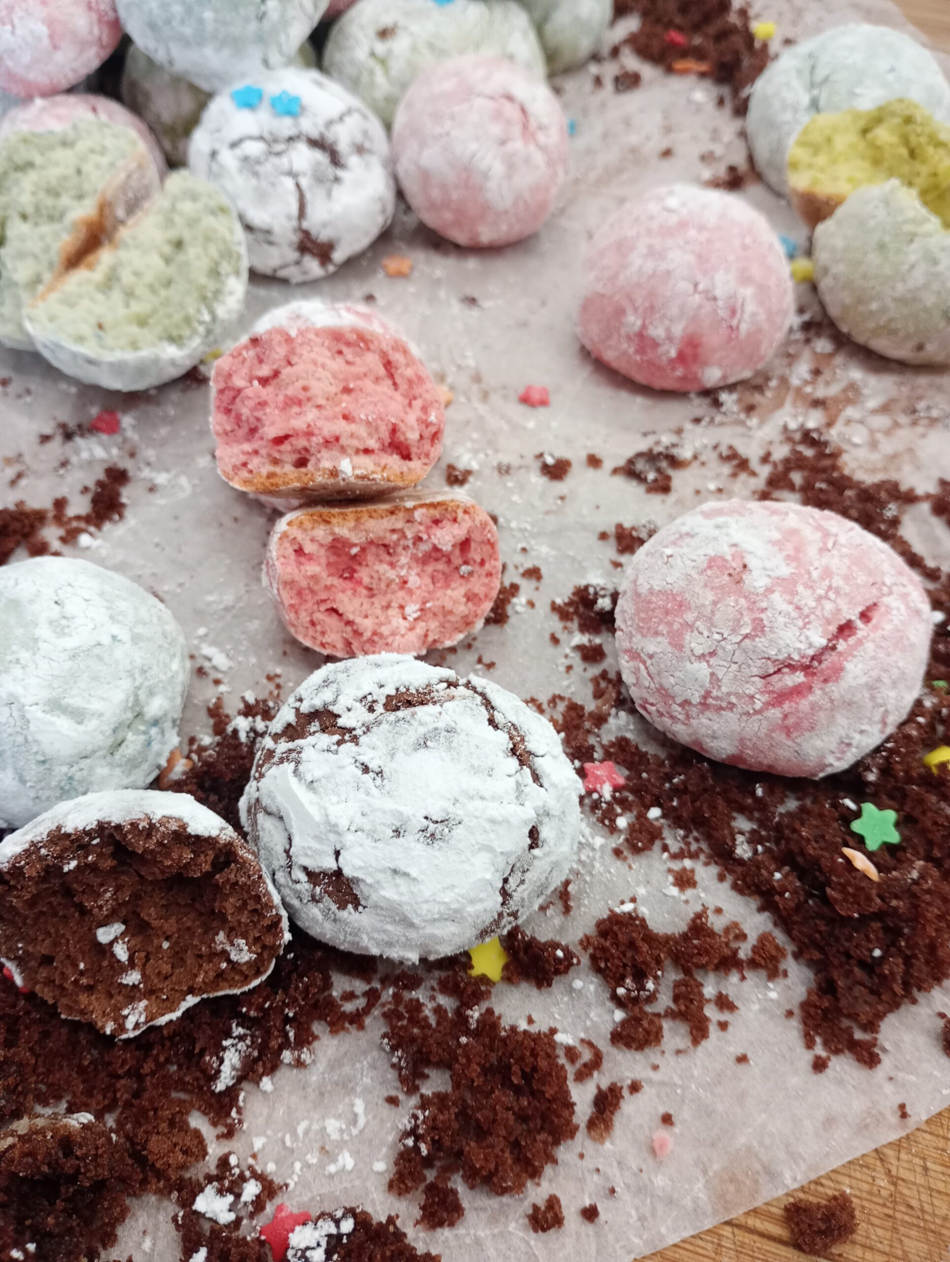 Biscuits boules de Noël