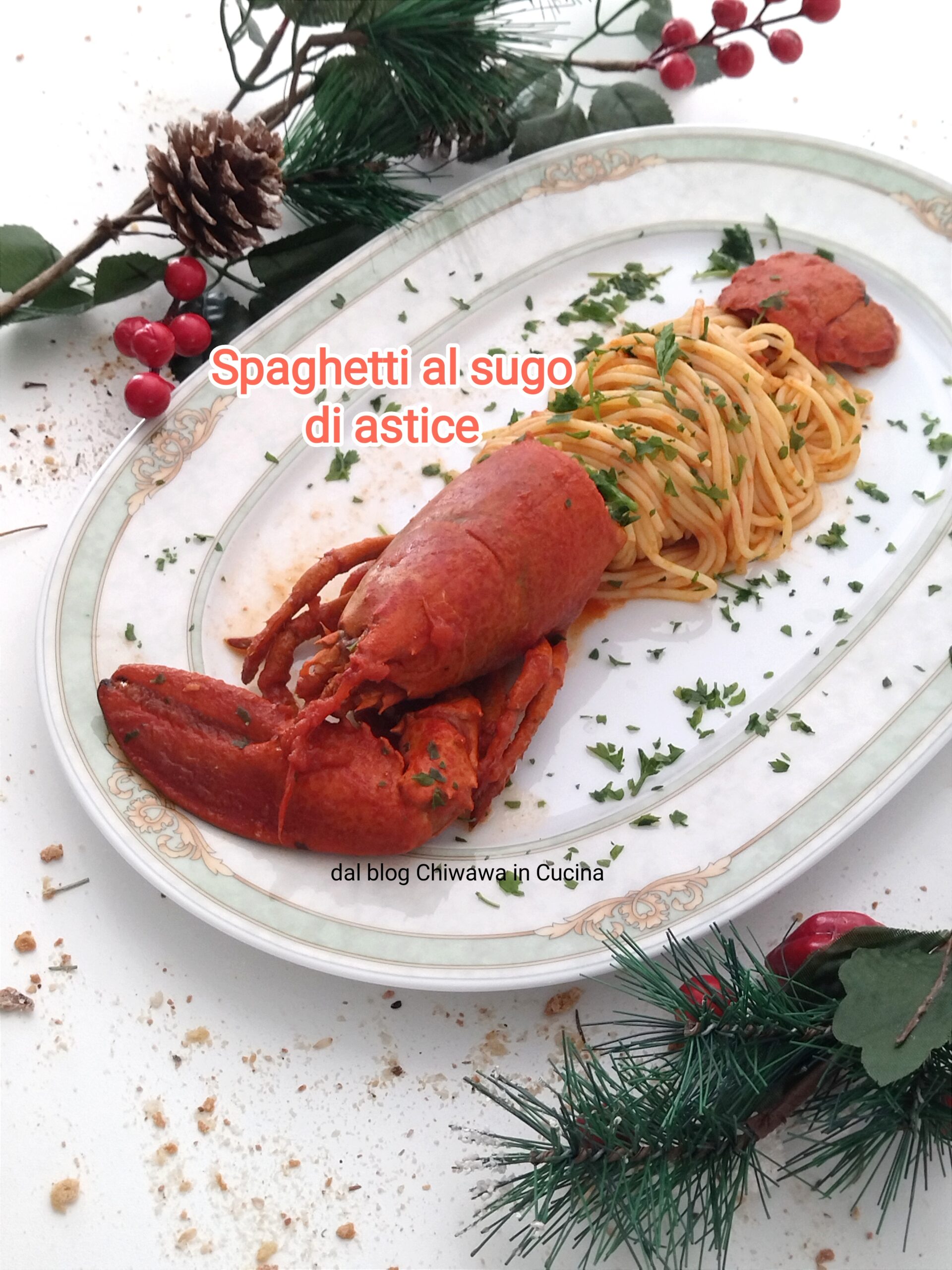 Spaghetti à la sauce de homard