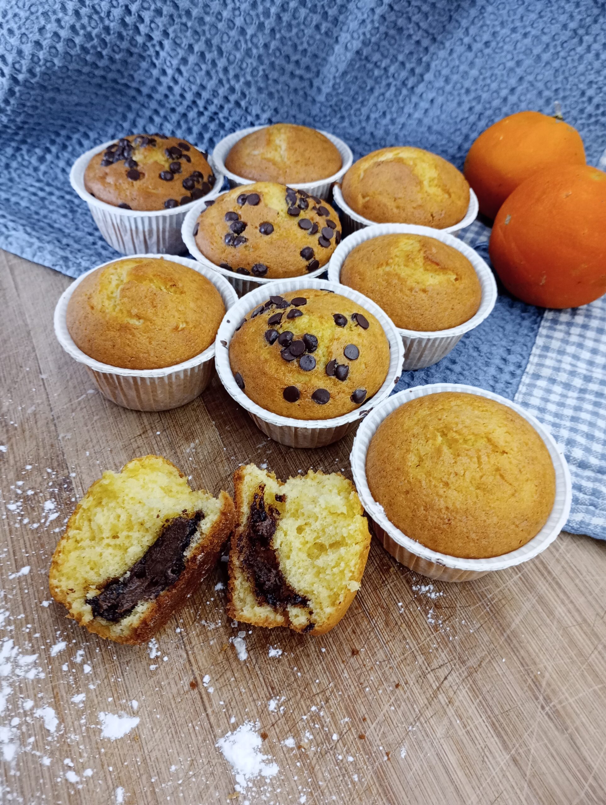 Muffins à l’orange et chocolat