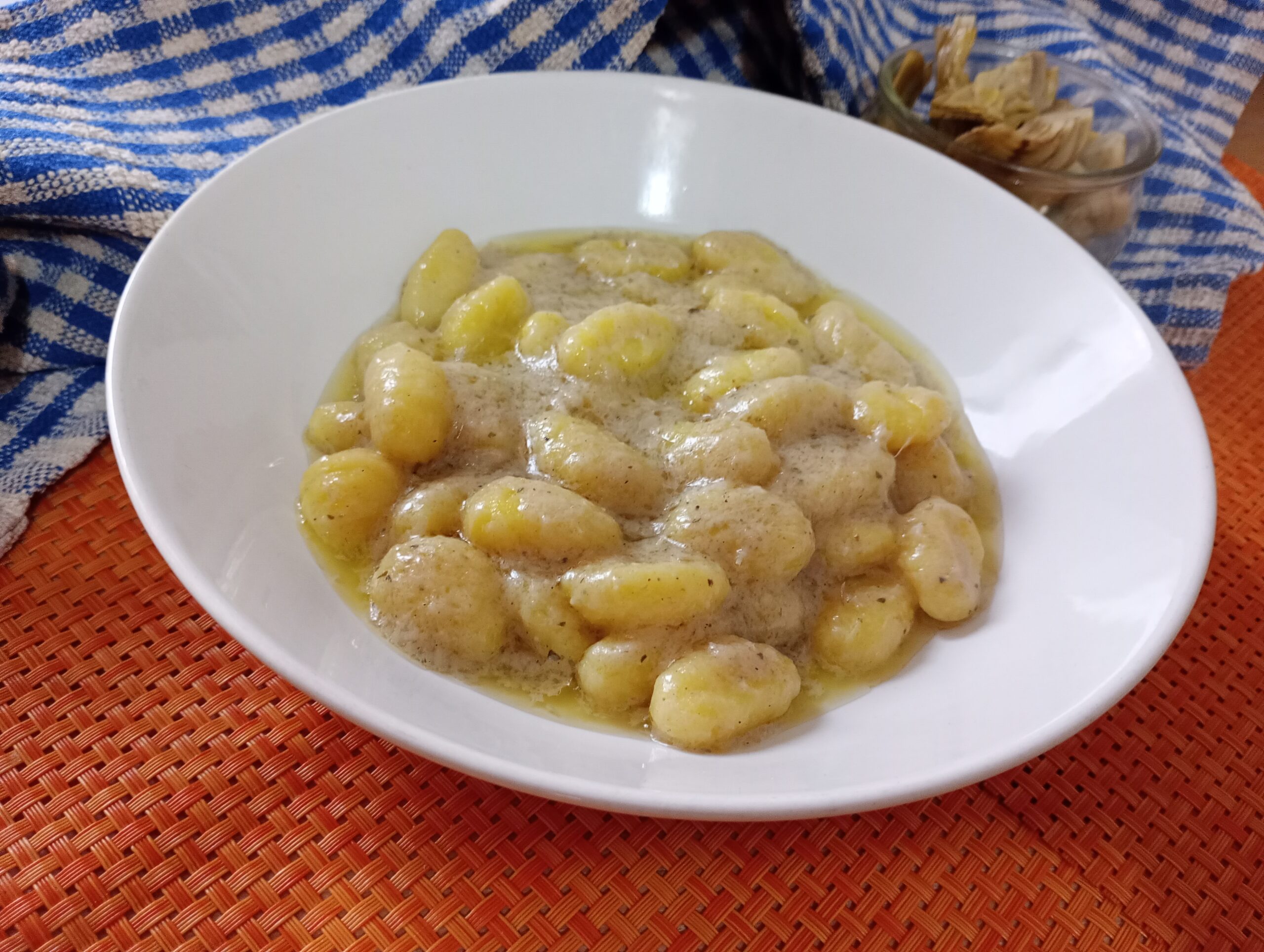 Gnocchi à la crème d&rsquo;artichauts