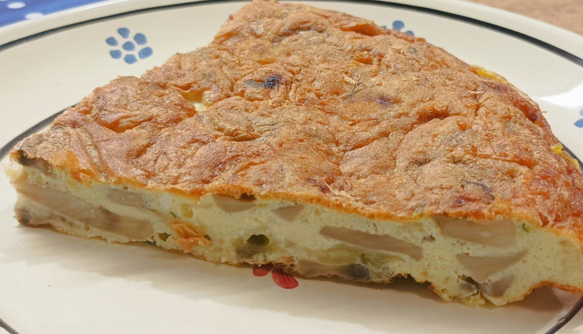 Omelette aux champignons et mozzarella