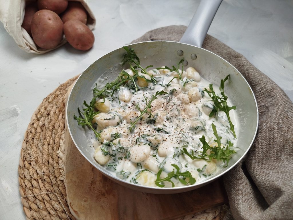 Gnocchi stracchino et roquette