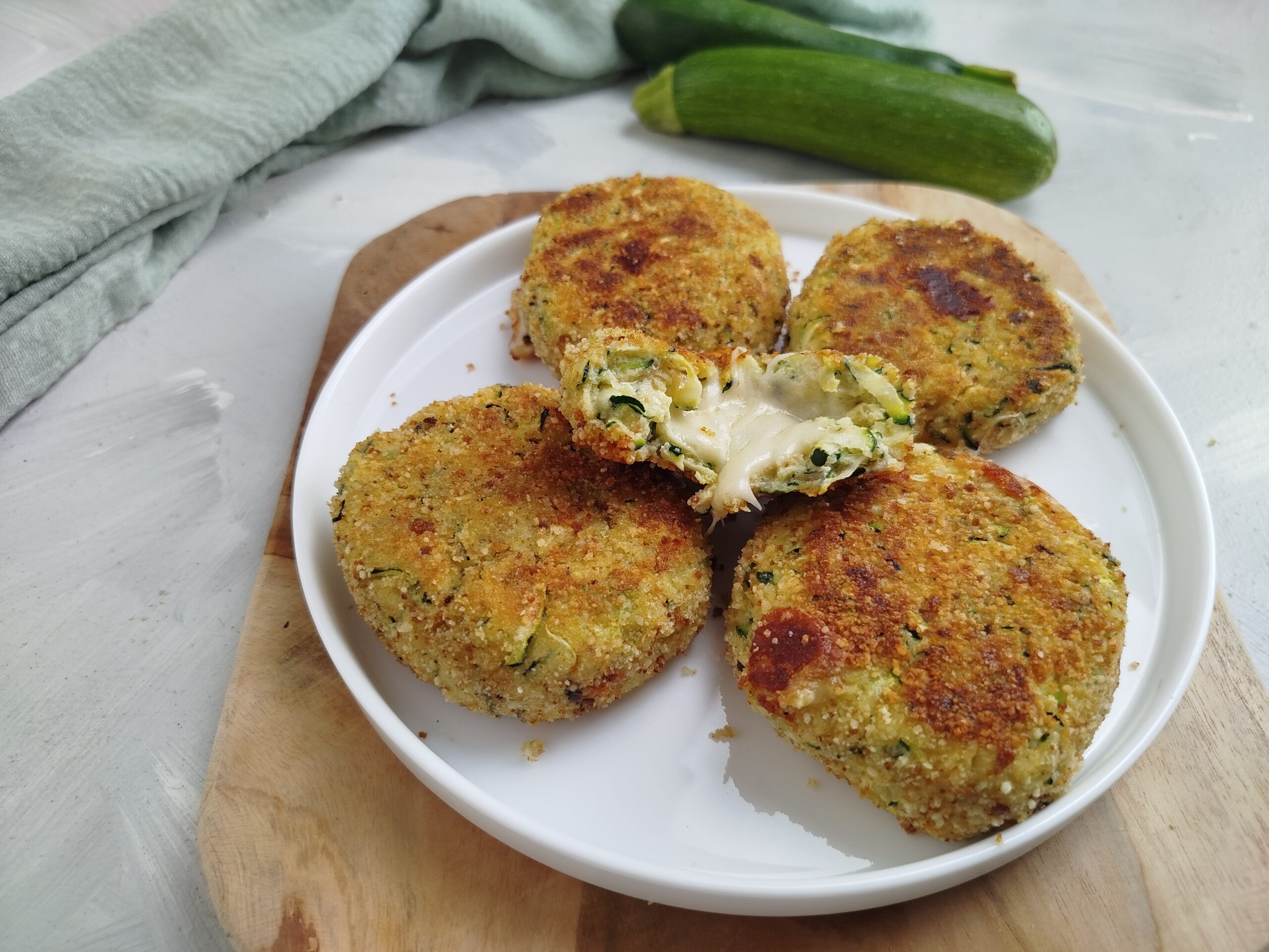 MÉDAILLONS FONDANTS DE COURGETTES