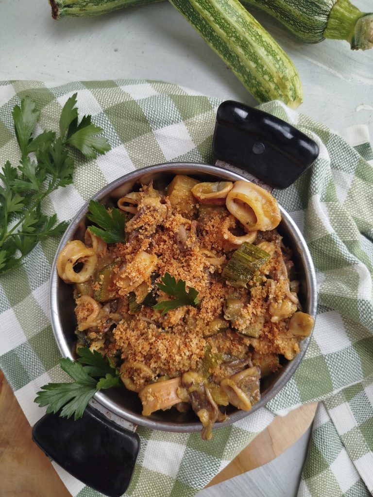 Calamars et courgettes