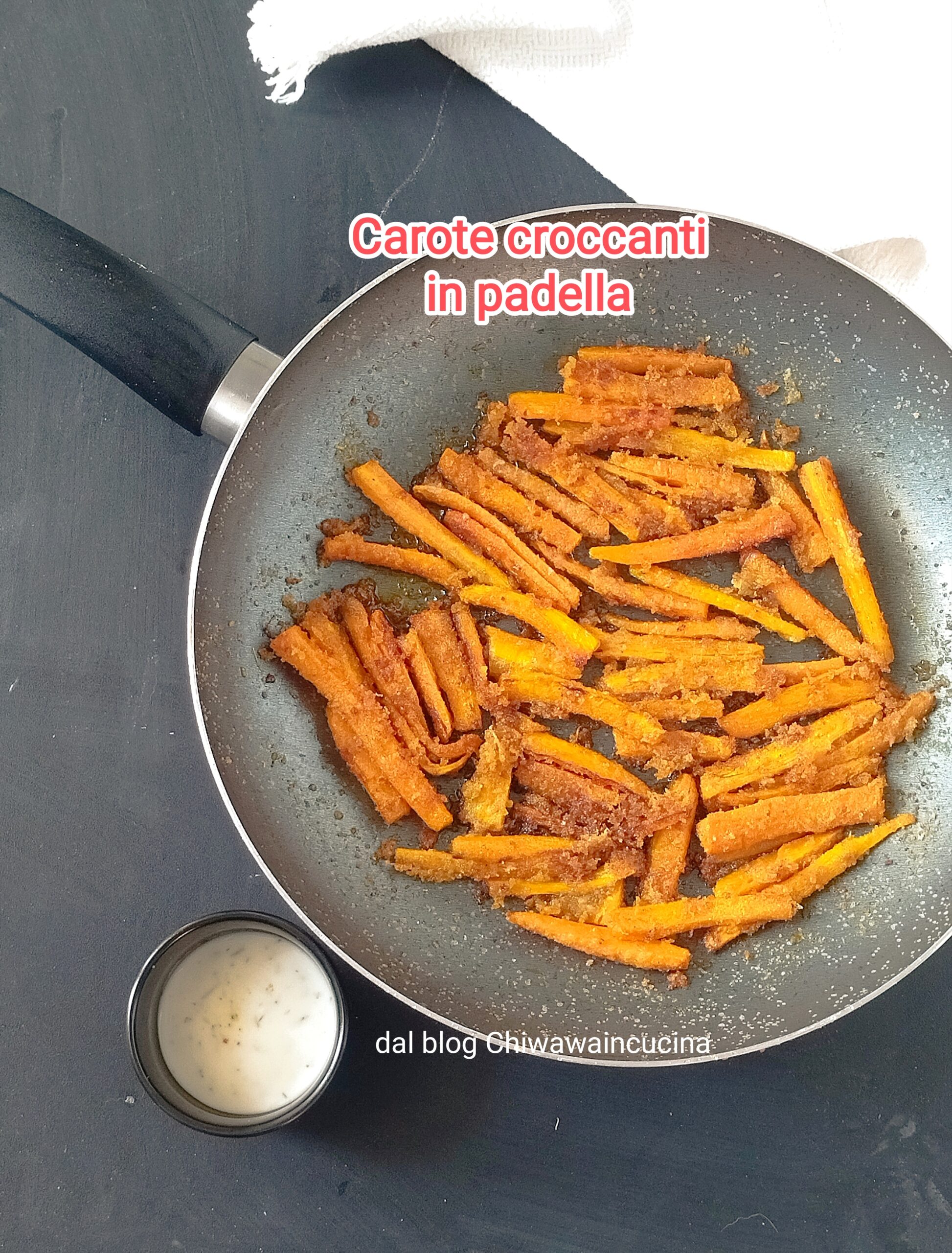 Carottes croquantes à la poêle