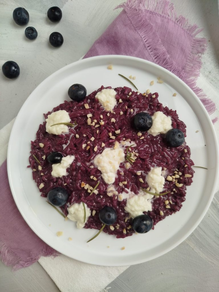 Risotto aux myrtilles