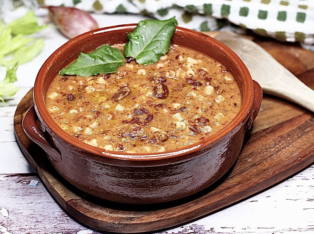 Pasta et haricots crémeux.