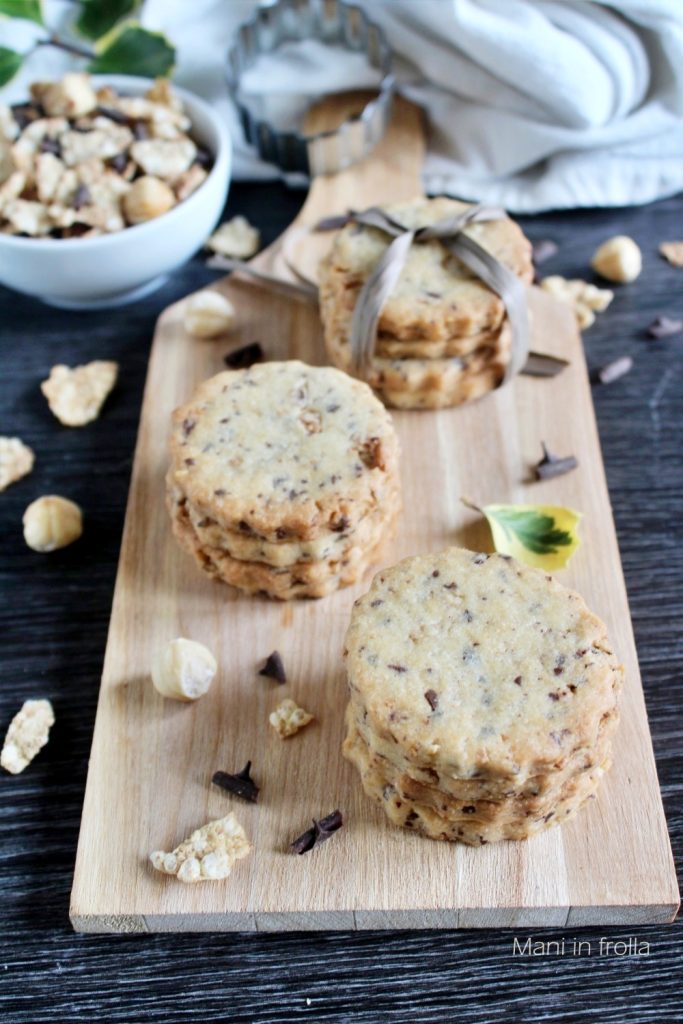 Biscuits avec cornflakes et pépites de chocolat