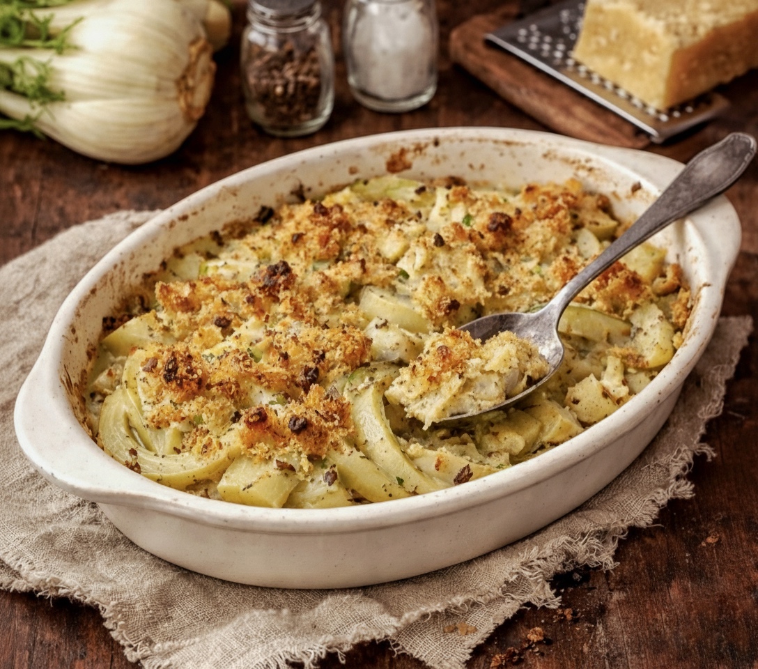 FENOUILS GRATINÉS AU FOUR