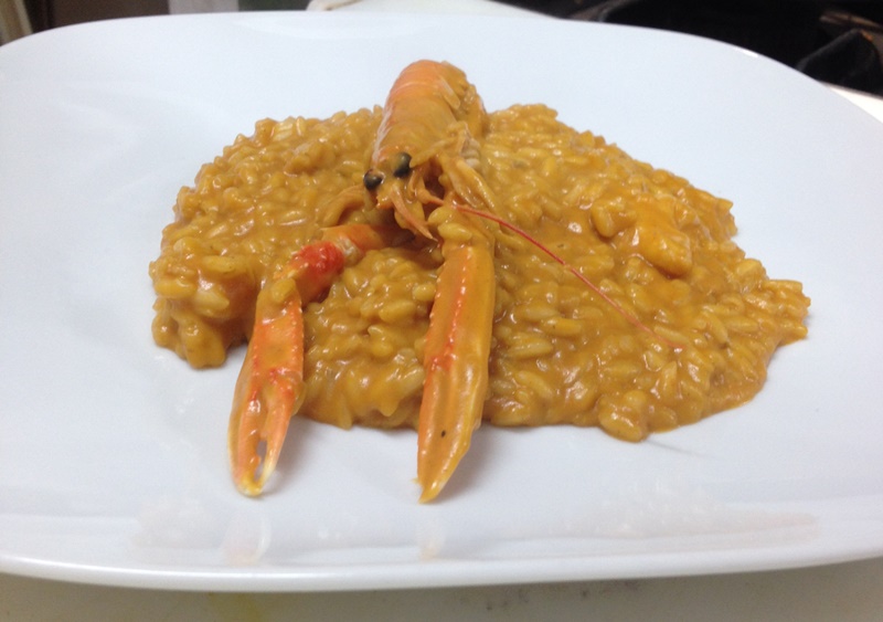 Risotto à la crème de langoustines