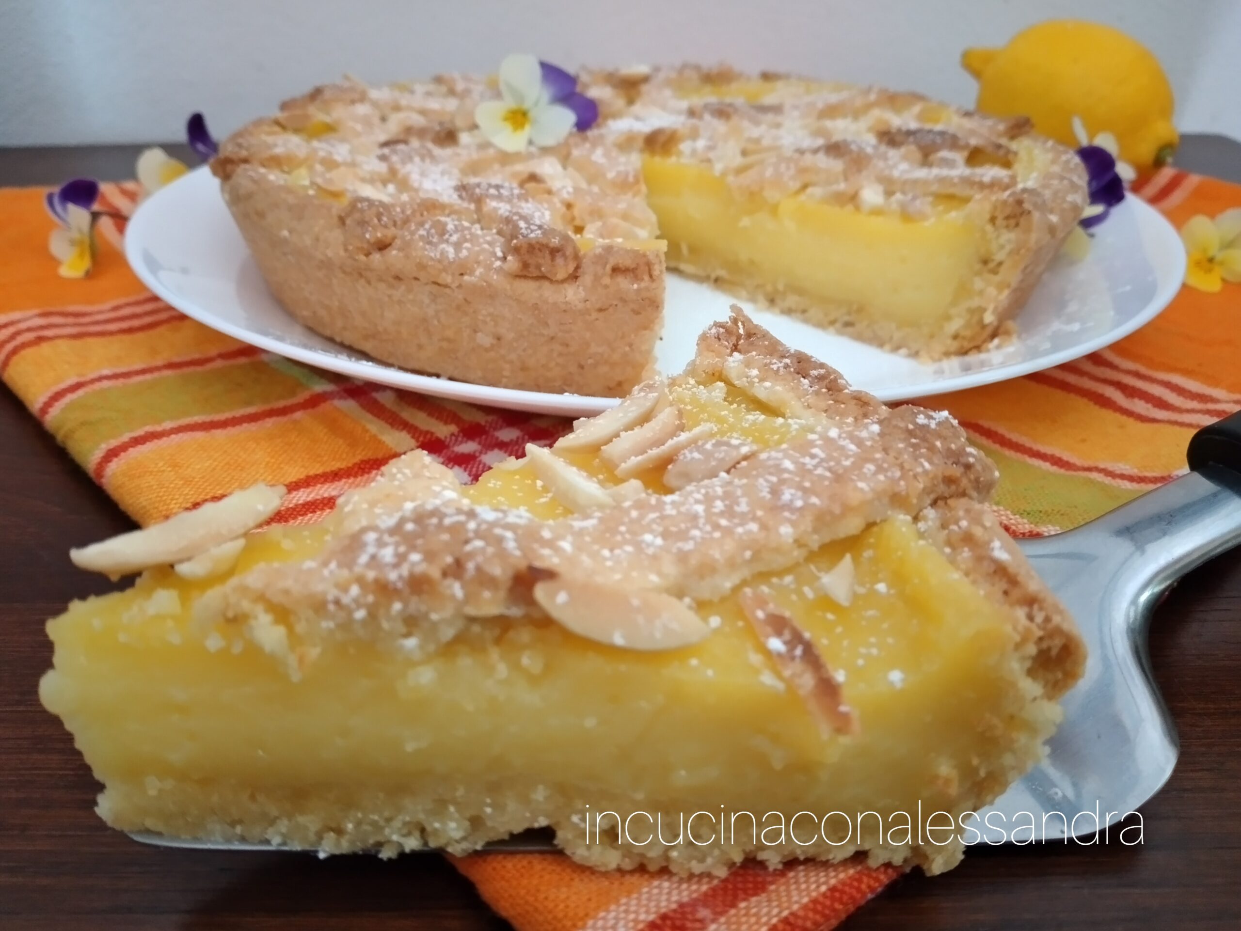 Tarte à la crème de citron sans gluten