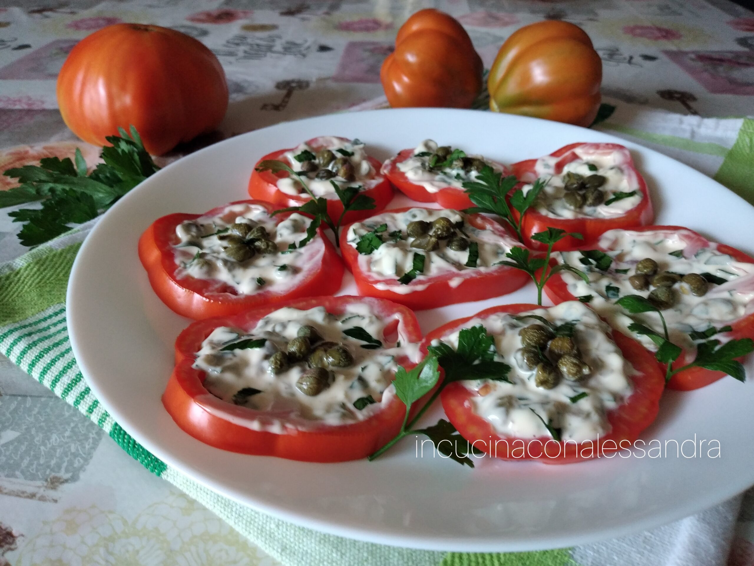 Canapés de tomate sans cuisson