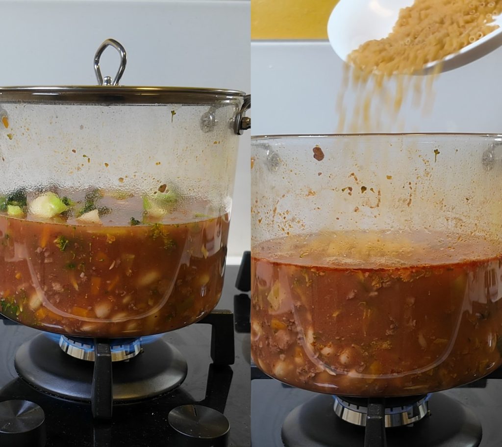 Soupe Rustique aux Haricots Borlotti Frais, Saucisse et Brocolis : Recette Rapide et Nourrissante