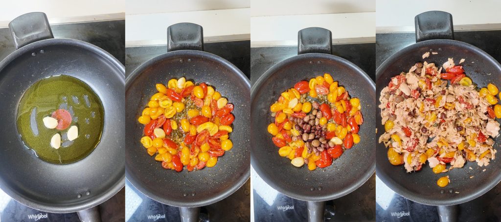 Gratin de Pâtes au Thon, Mozzarella Fondante, Olives et Câpres