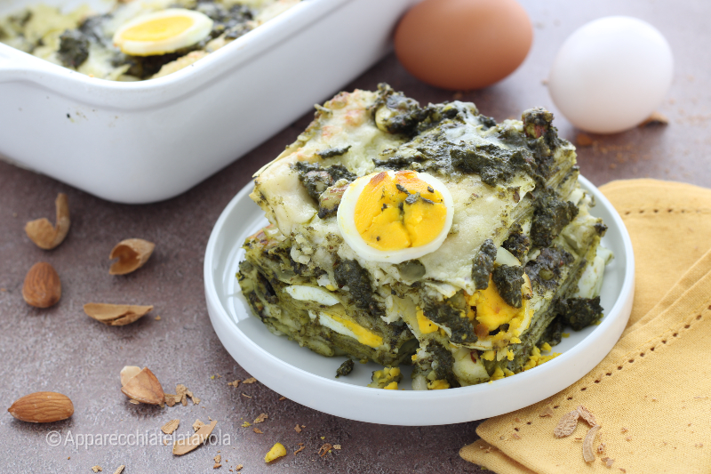 LASAGNES AU PESTO D&rsquo;ÉPINARDS ET BÉCHAMEL