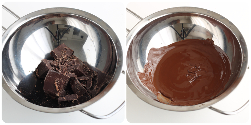 chocolat fondu au bain-marie