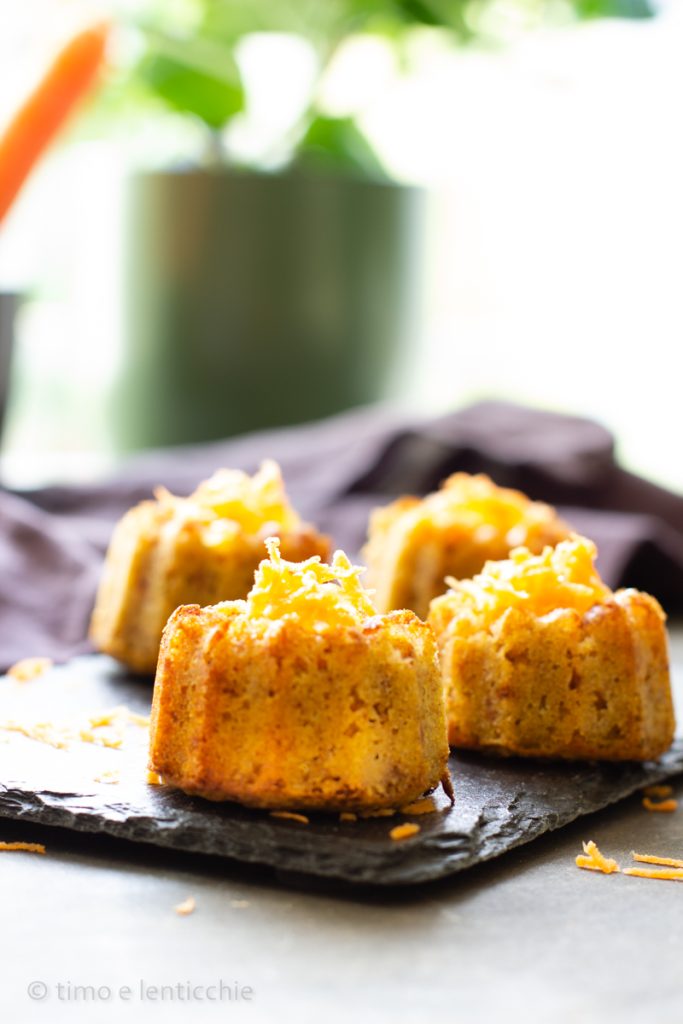Muffin aux carottes sans œufs et sans beurre