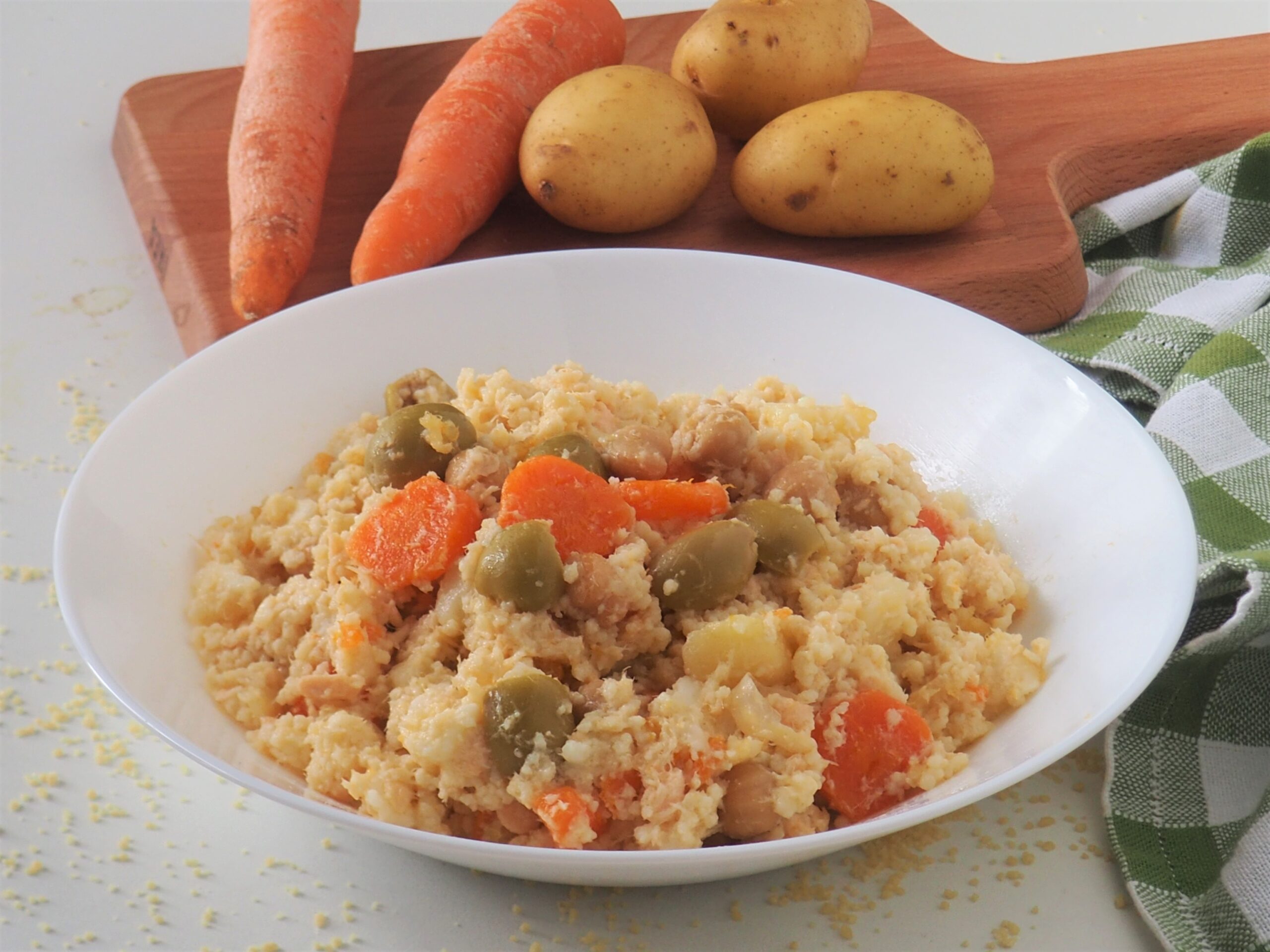 Couscous au saumon et légumes