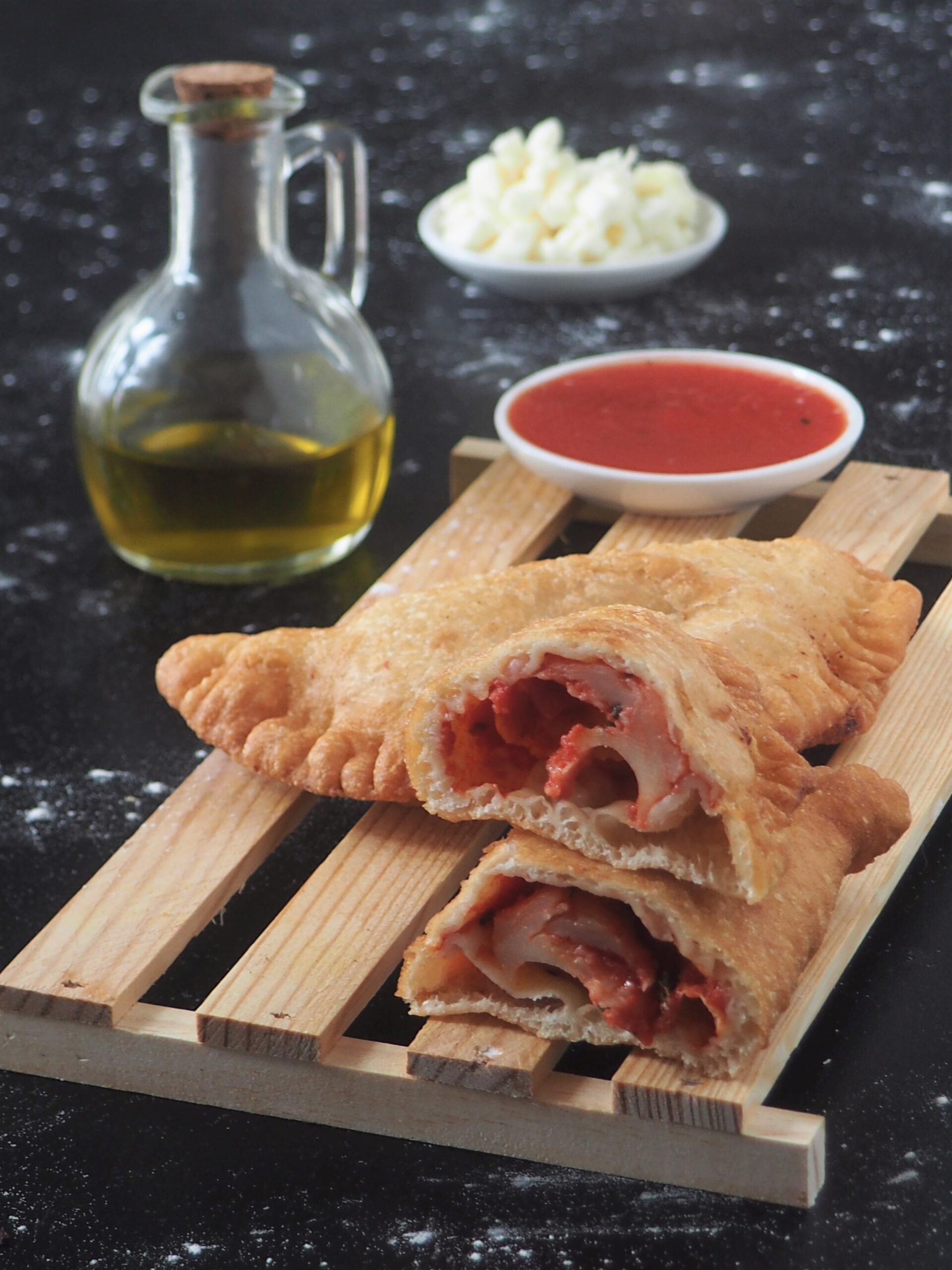 Panzerotti frits et au four