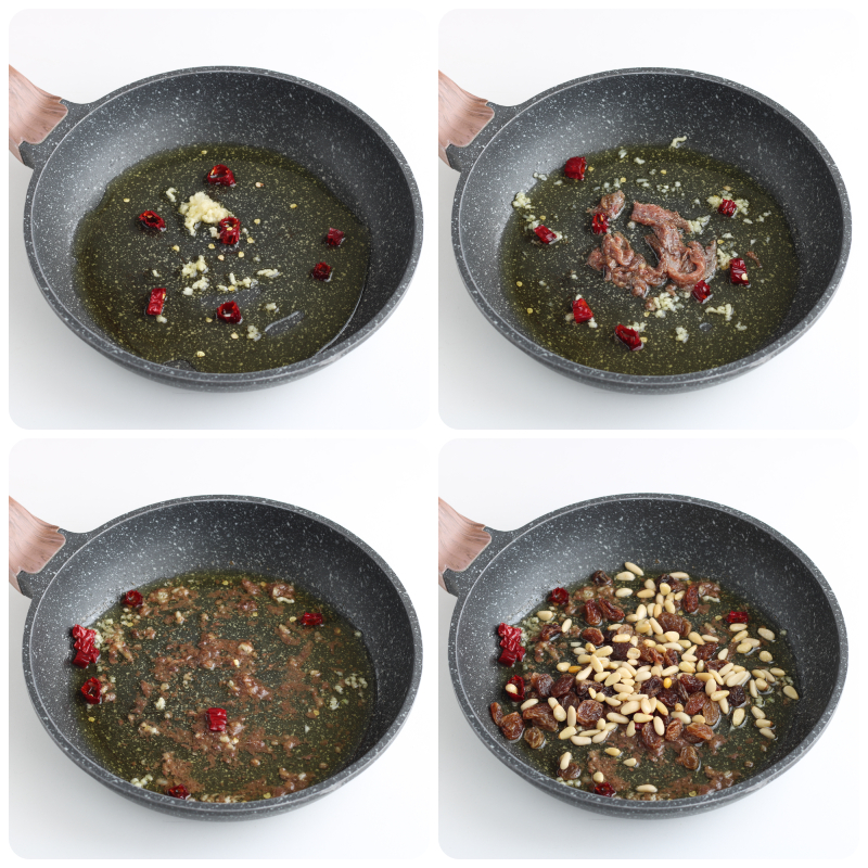 sauce pour pâtes avec fenouil sauvage et anchois