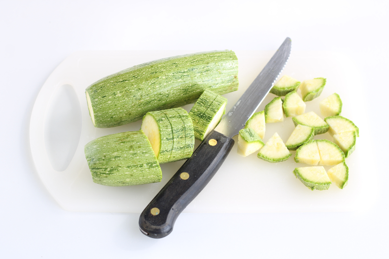 pâtes courgettes et champignons