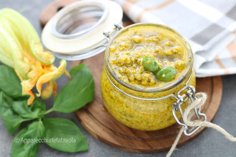 PESTO AUX FLEURS DE COURGETTE