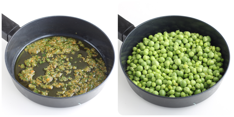 petits pois à la poêle