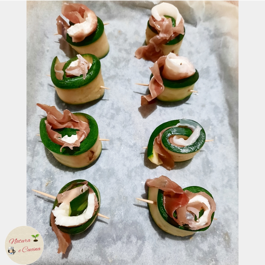 Rouleaux de courgettes