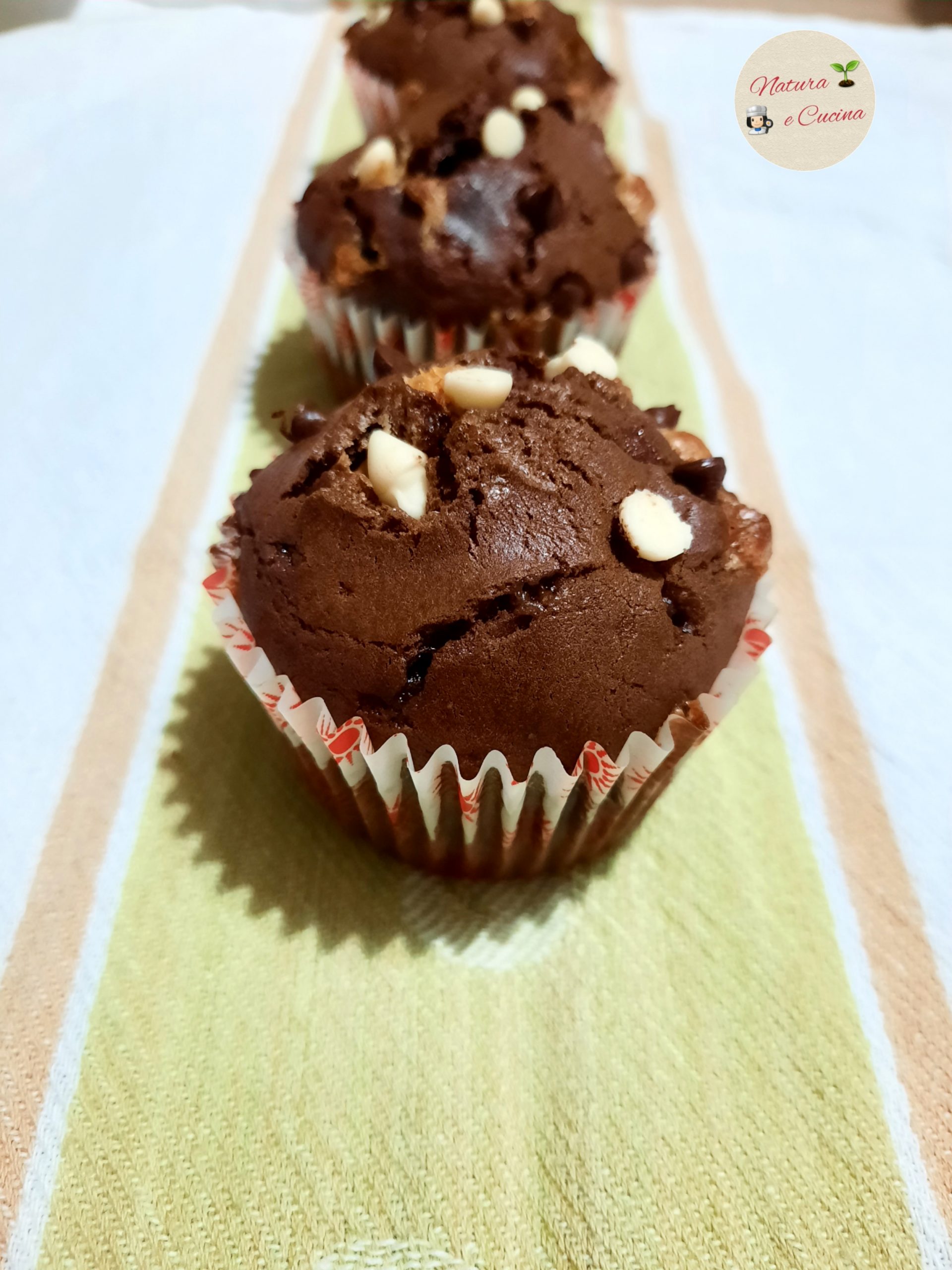 Muffins au triple chocolat