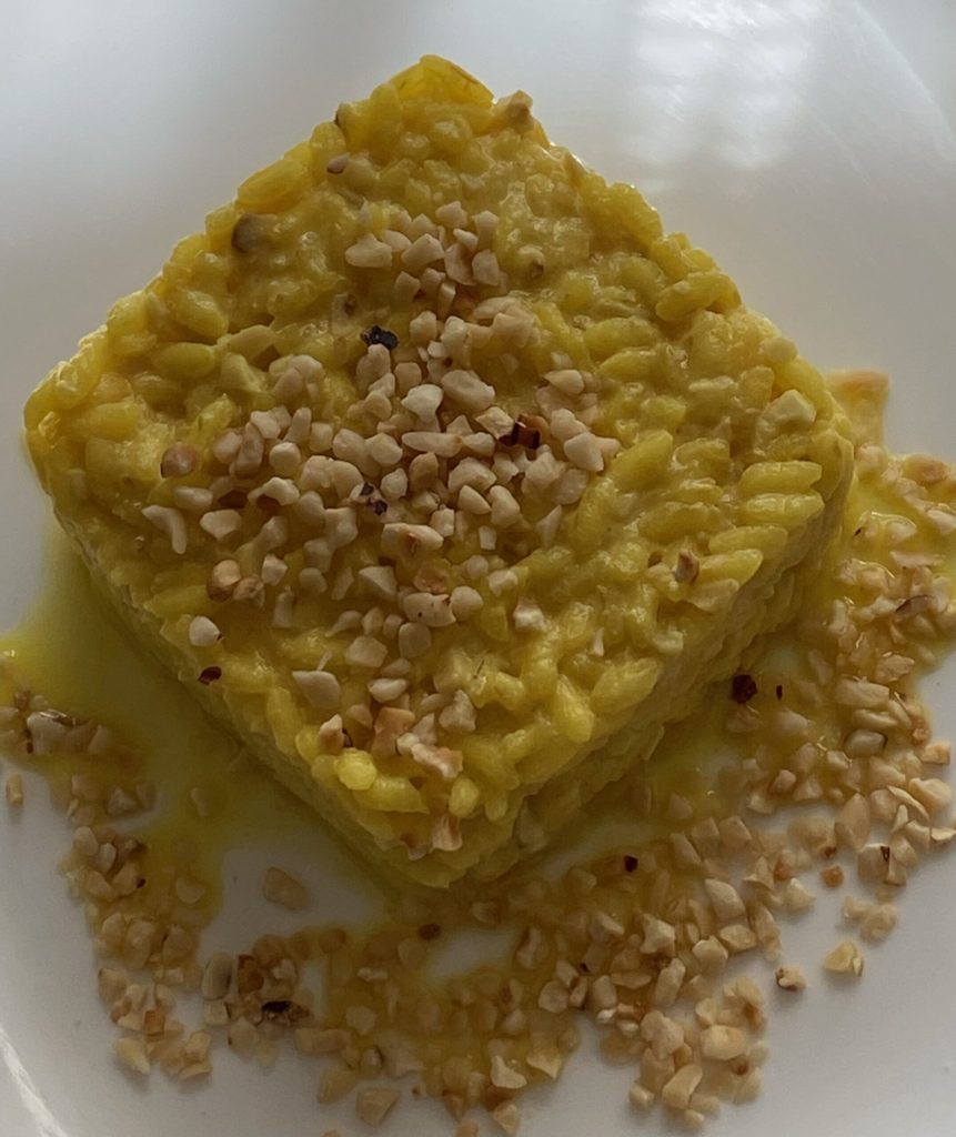 Risotto au safran et noisettes light