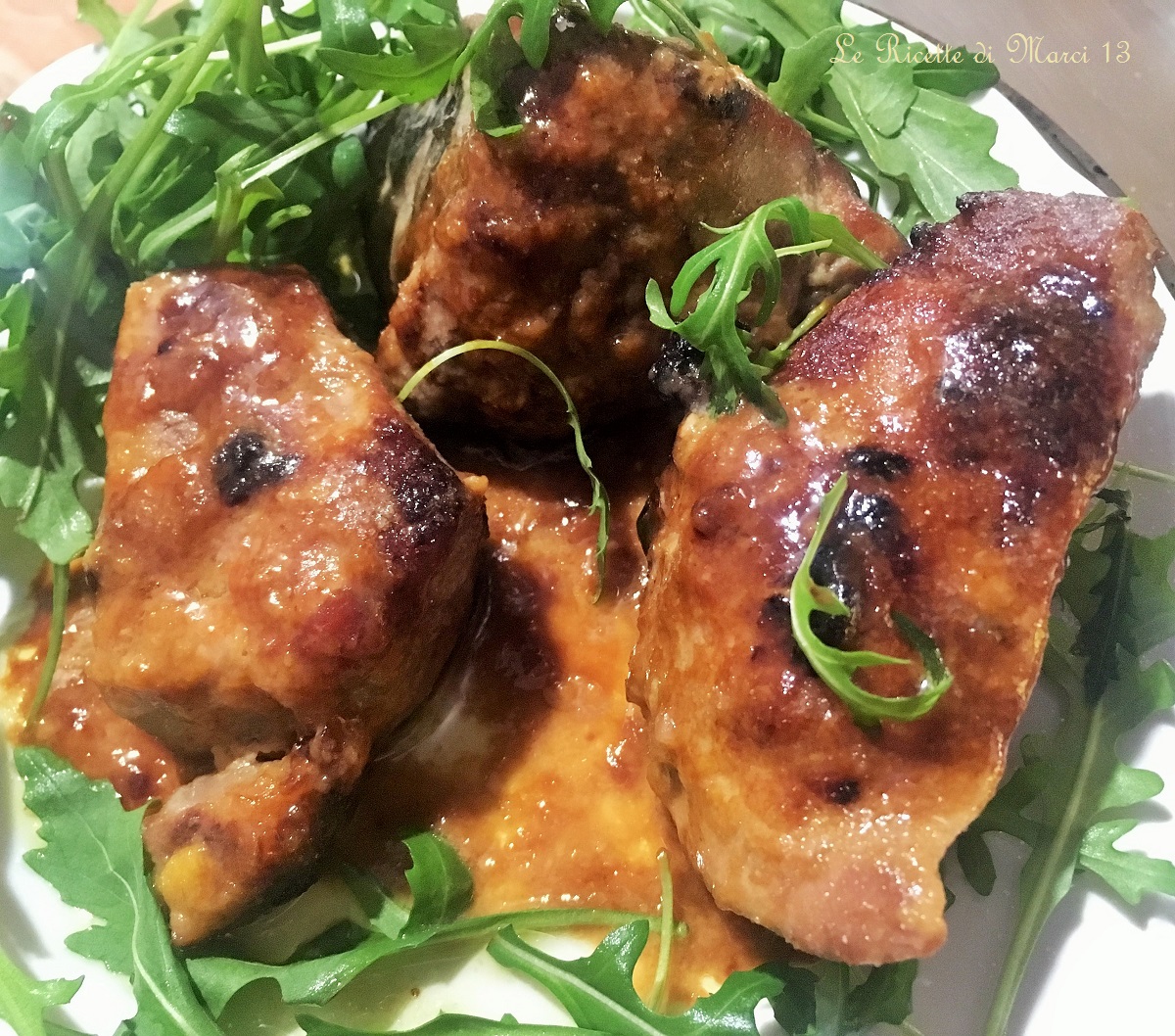 Ragoût de porc au miel et à la moutarde, avec jus d’orange