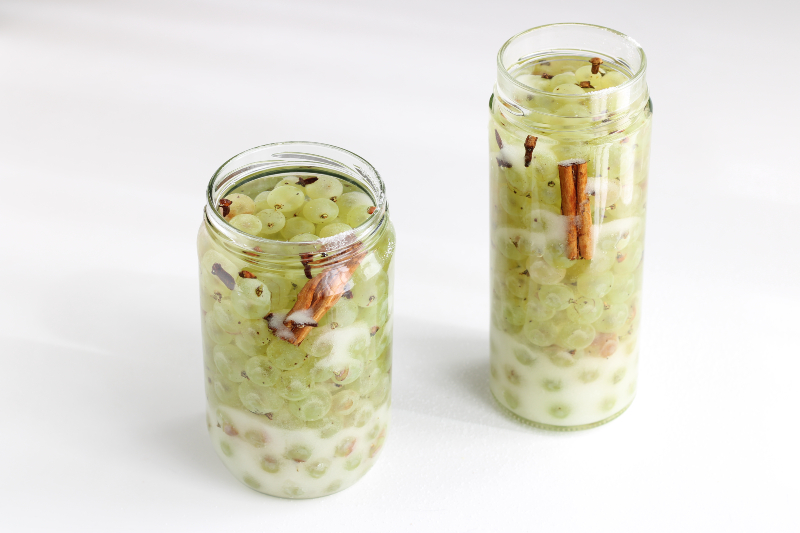 raisin blanc sous grappa