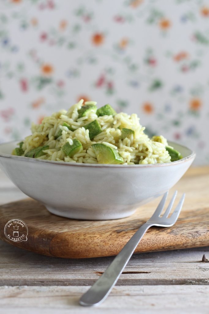 Riz aux courgettes à micro-ondes
