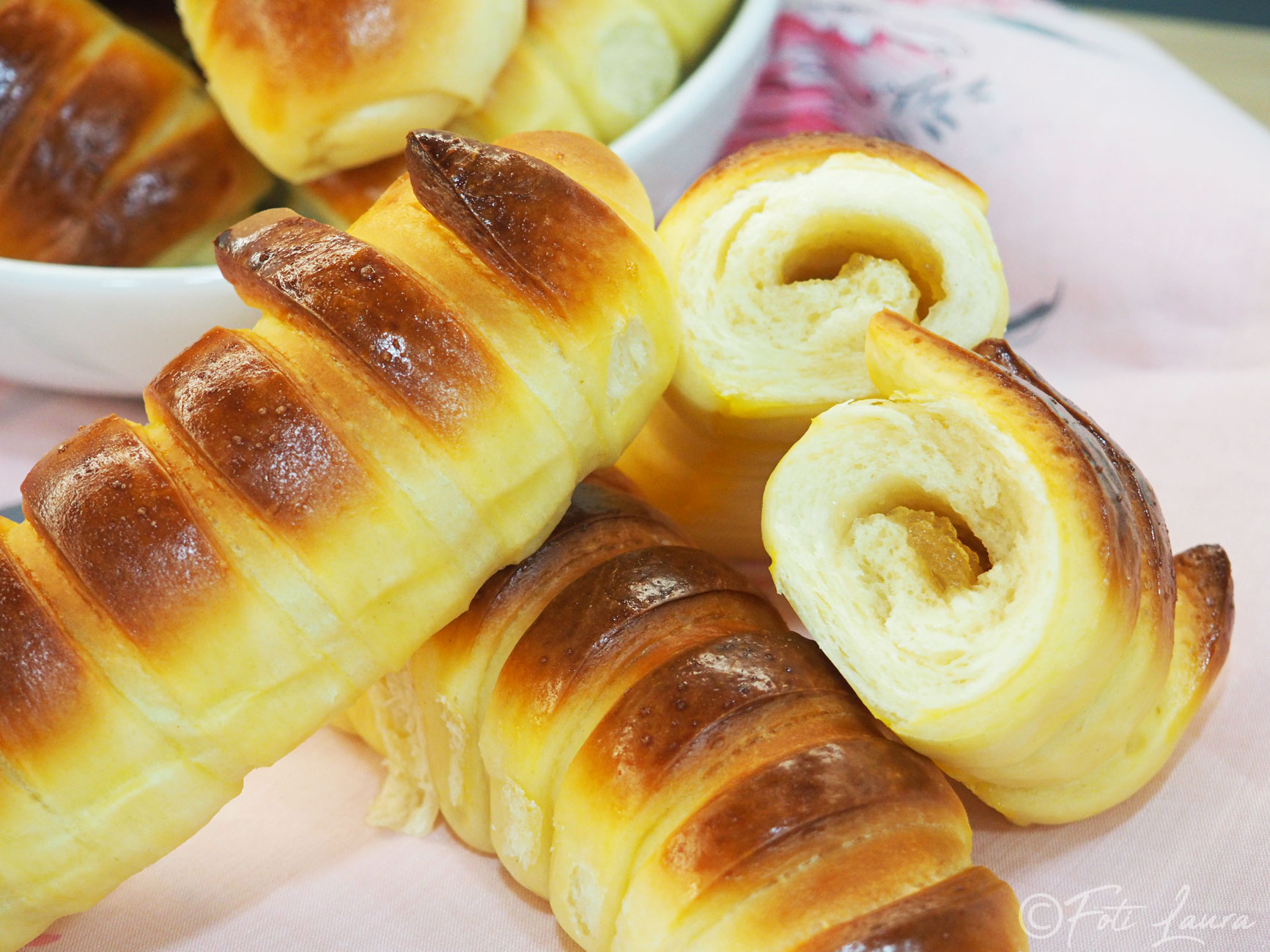 Roulés sucrés fourrés au choix, moelleux et sains