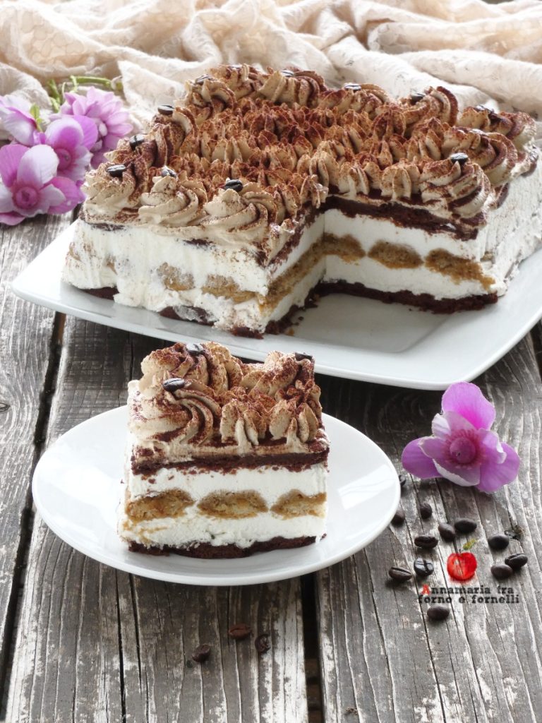 Semifreddo au café tranche