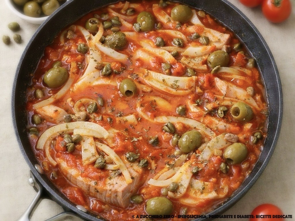 Thon à la poêle avec tomates et fenouil