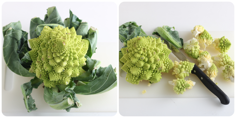 nettoyer le brocoli romanesco