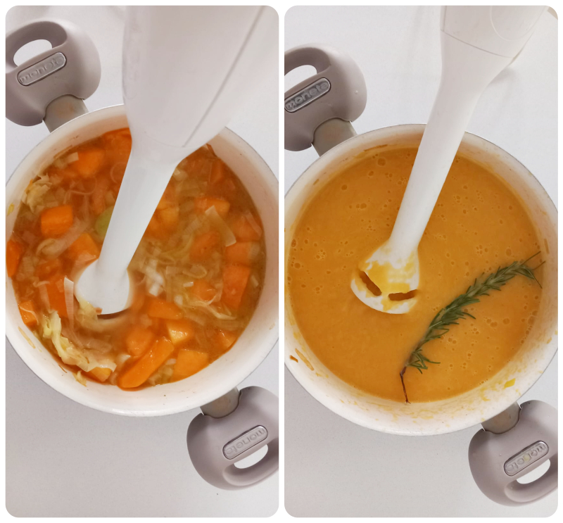 velouté potiron et poireaux